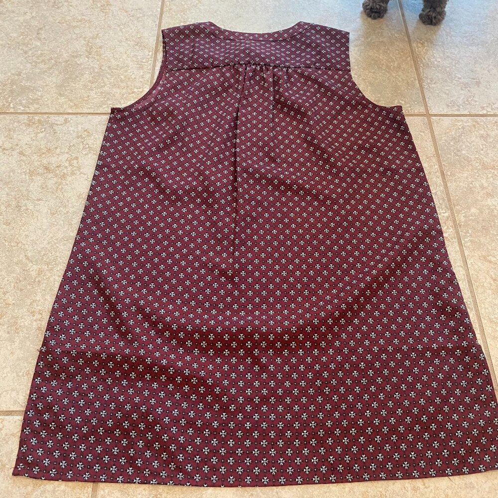 Maroon Patterned Blouse - image 2